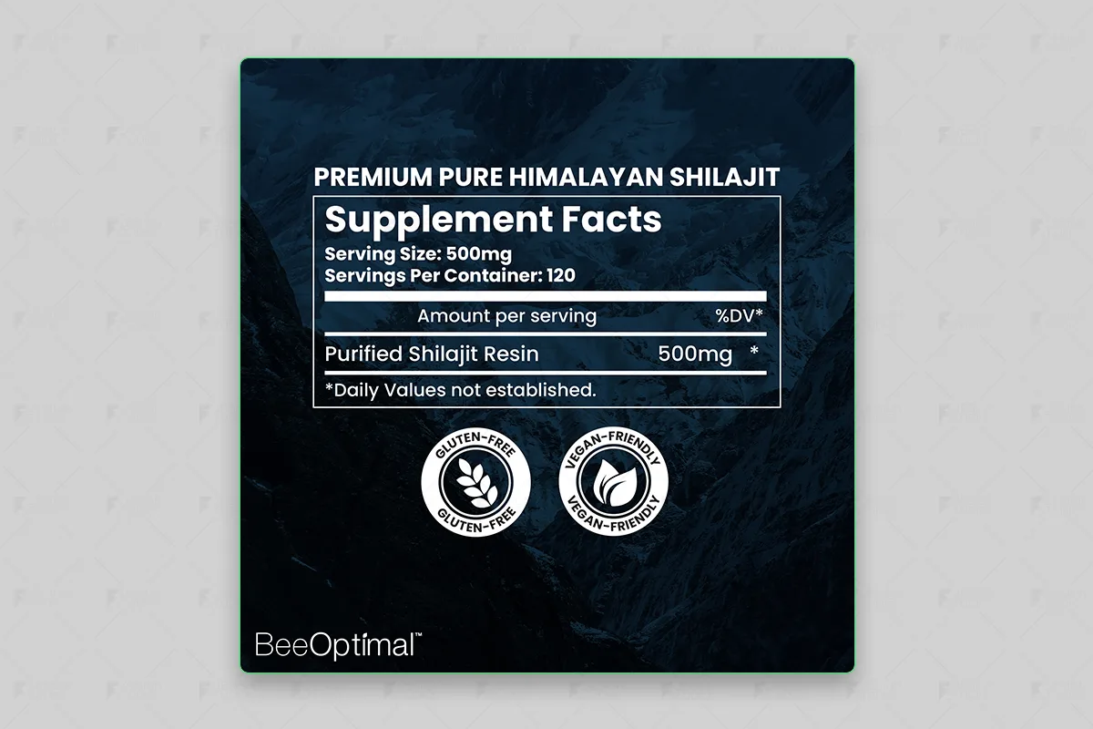 Himalayan Shilajit — Supplement Facts
