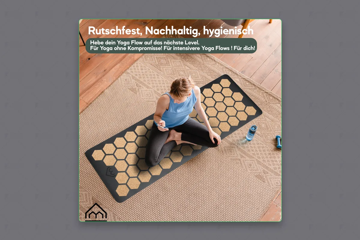 Yoga Mat — Rutschfest, nachhaltig, hygienisch